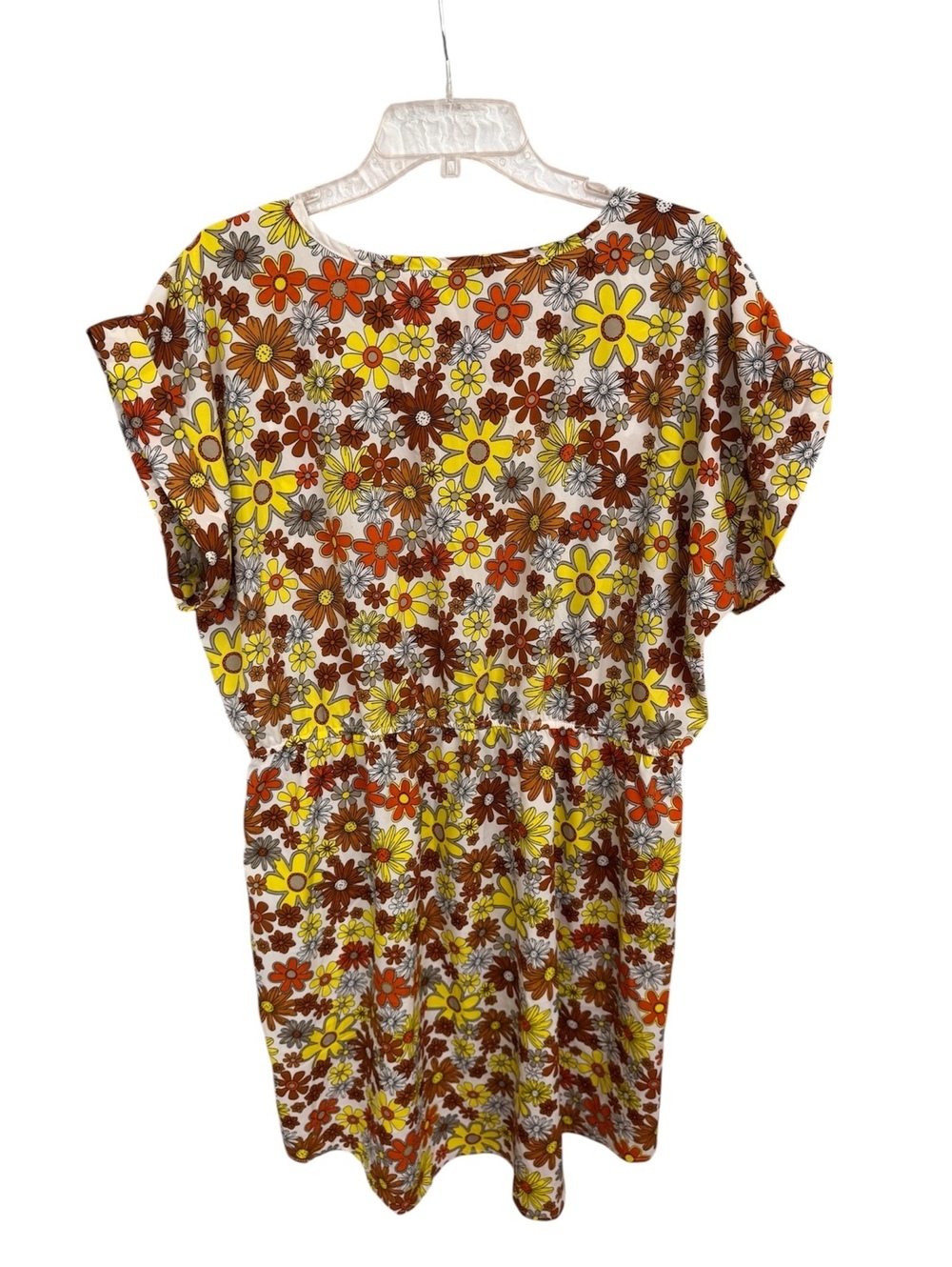 1054 New Glory 2X (23" PTP runs small) Floral Print Dress A0001054 - Picture 4 of 6